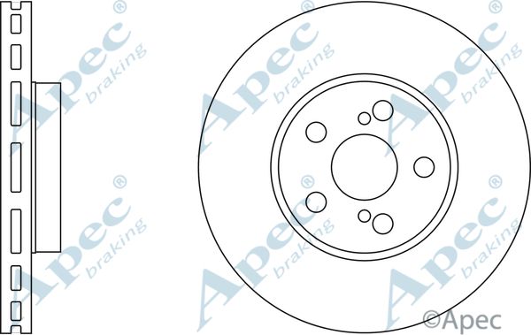 APEC BRAKING Тормозной диск DSK2304